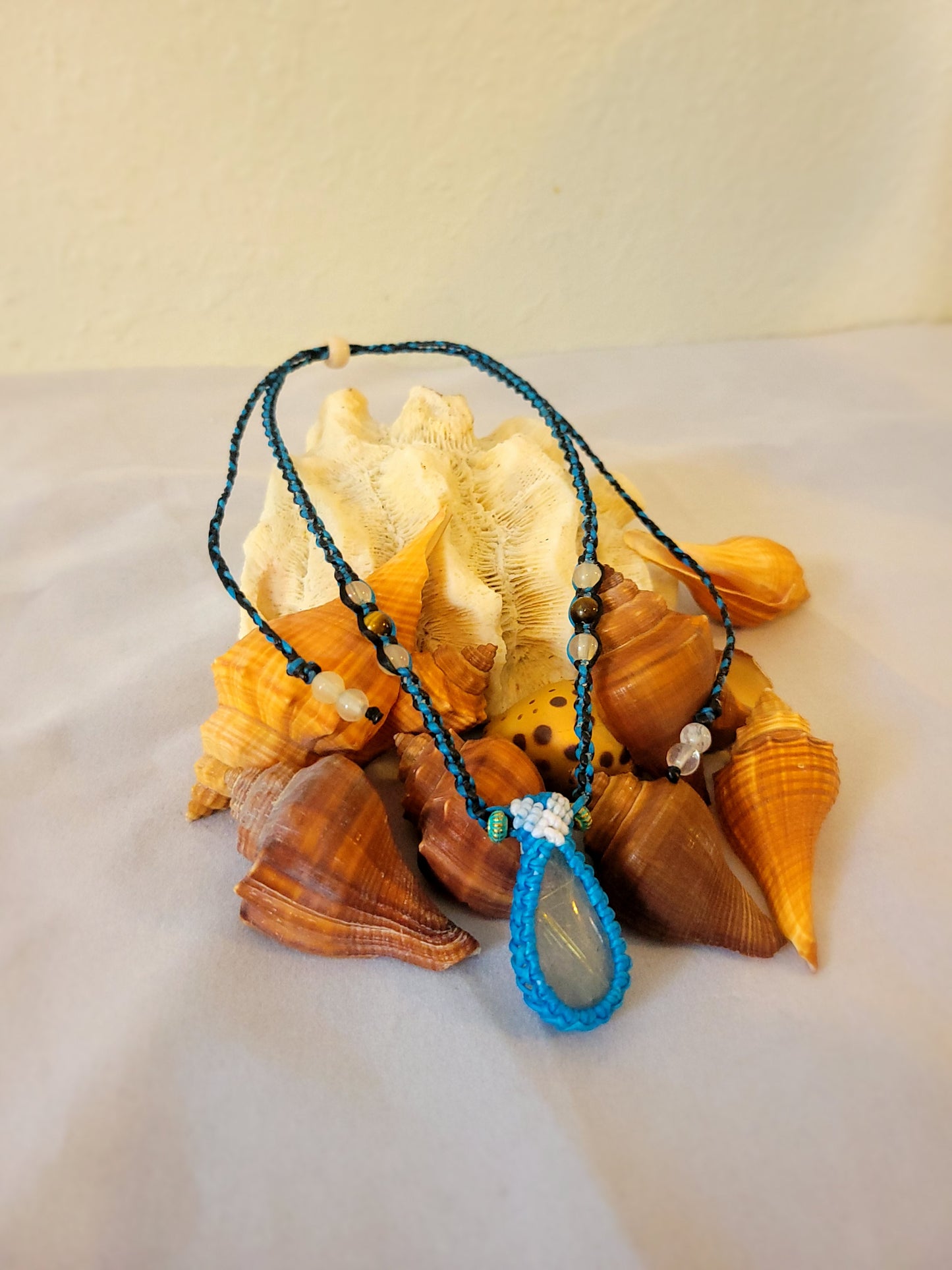 Golden Quartz Slice Pendant - Translucent Beauty with Gold Thread Inclusions