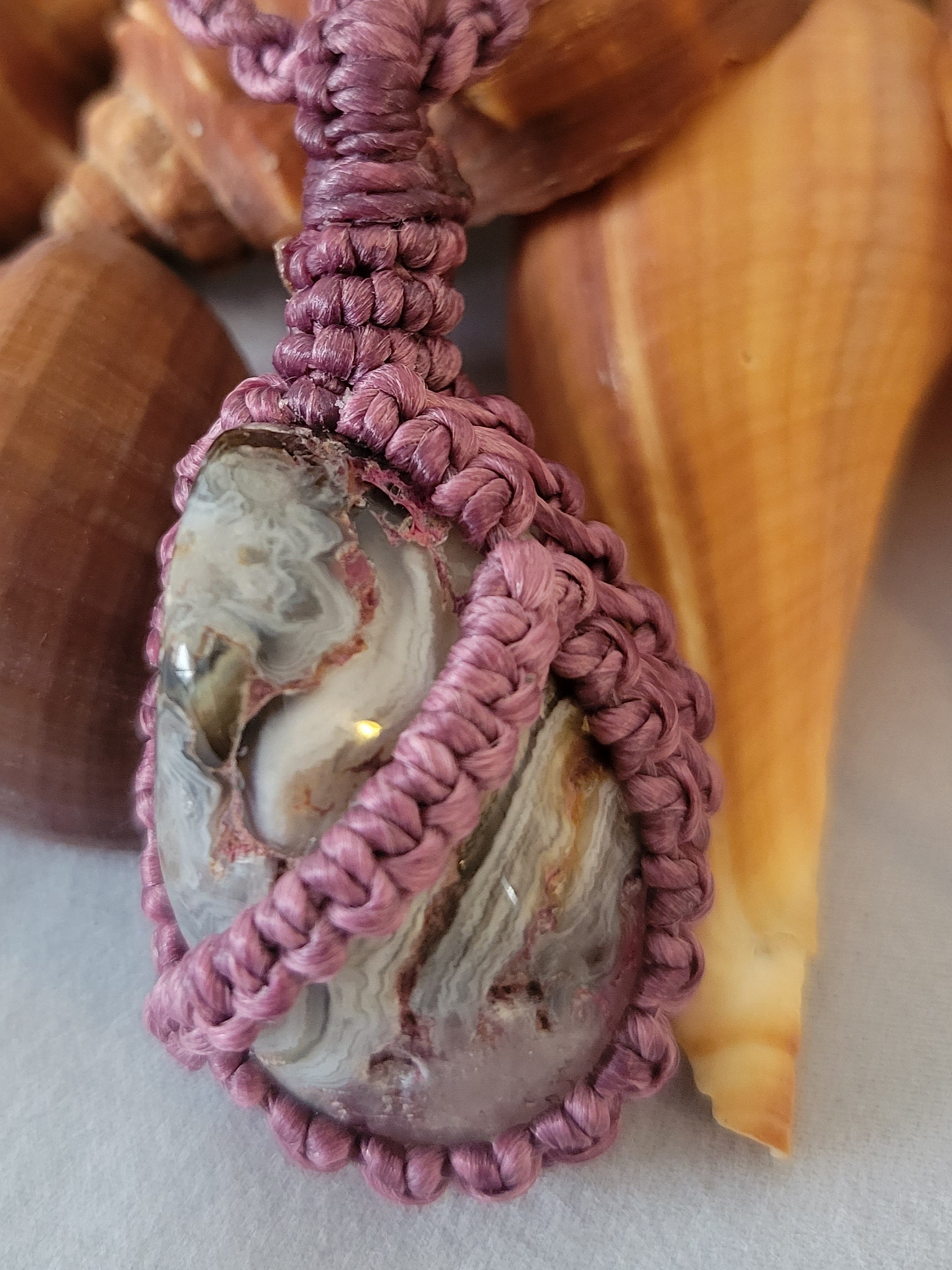 Rare Agate Stone Necklace