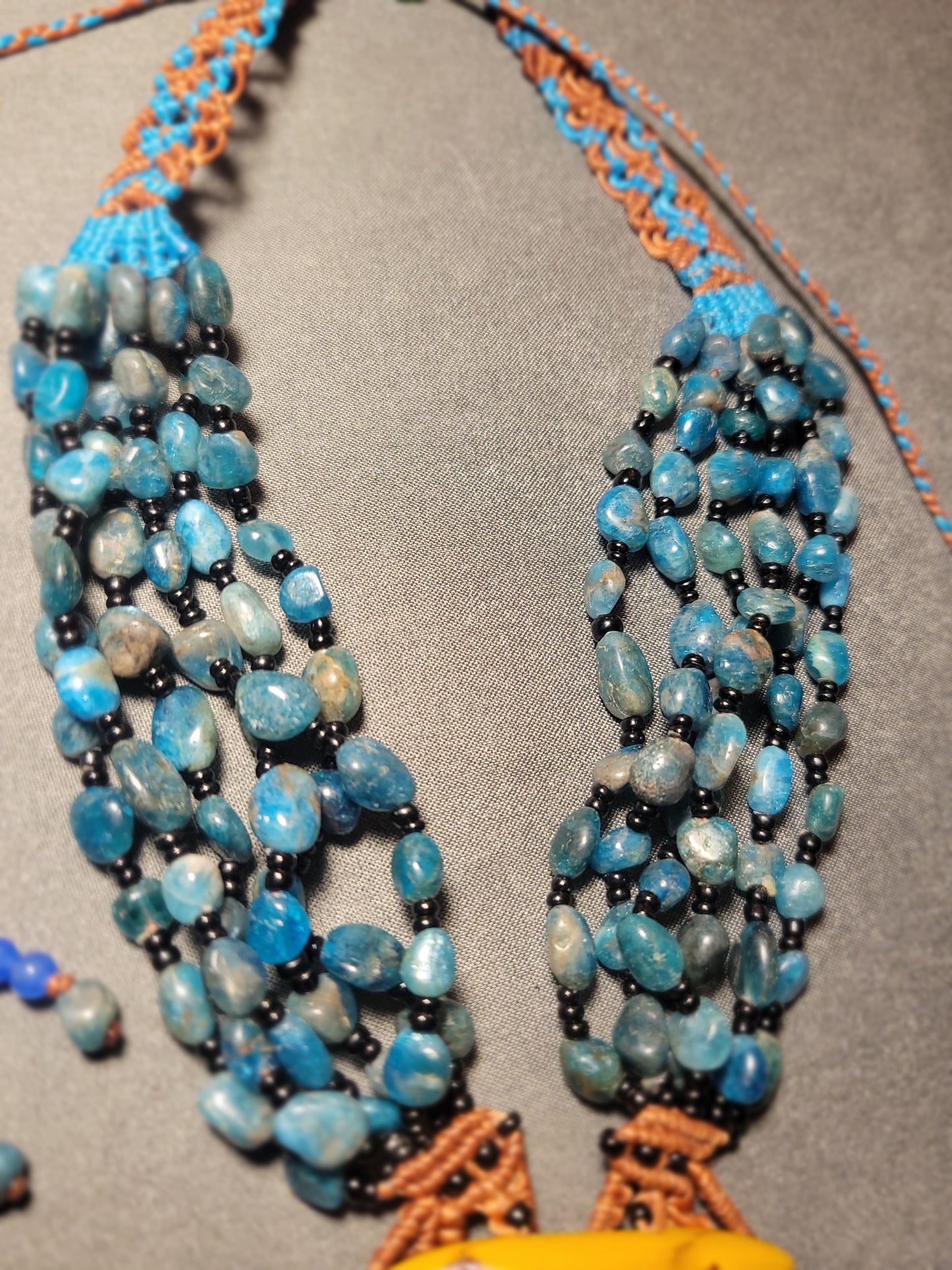 Ocean Heart Nautilus Necklace – Limited-Edition Shell Pendant with Jasper & Apatite Beaded Strands