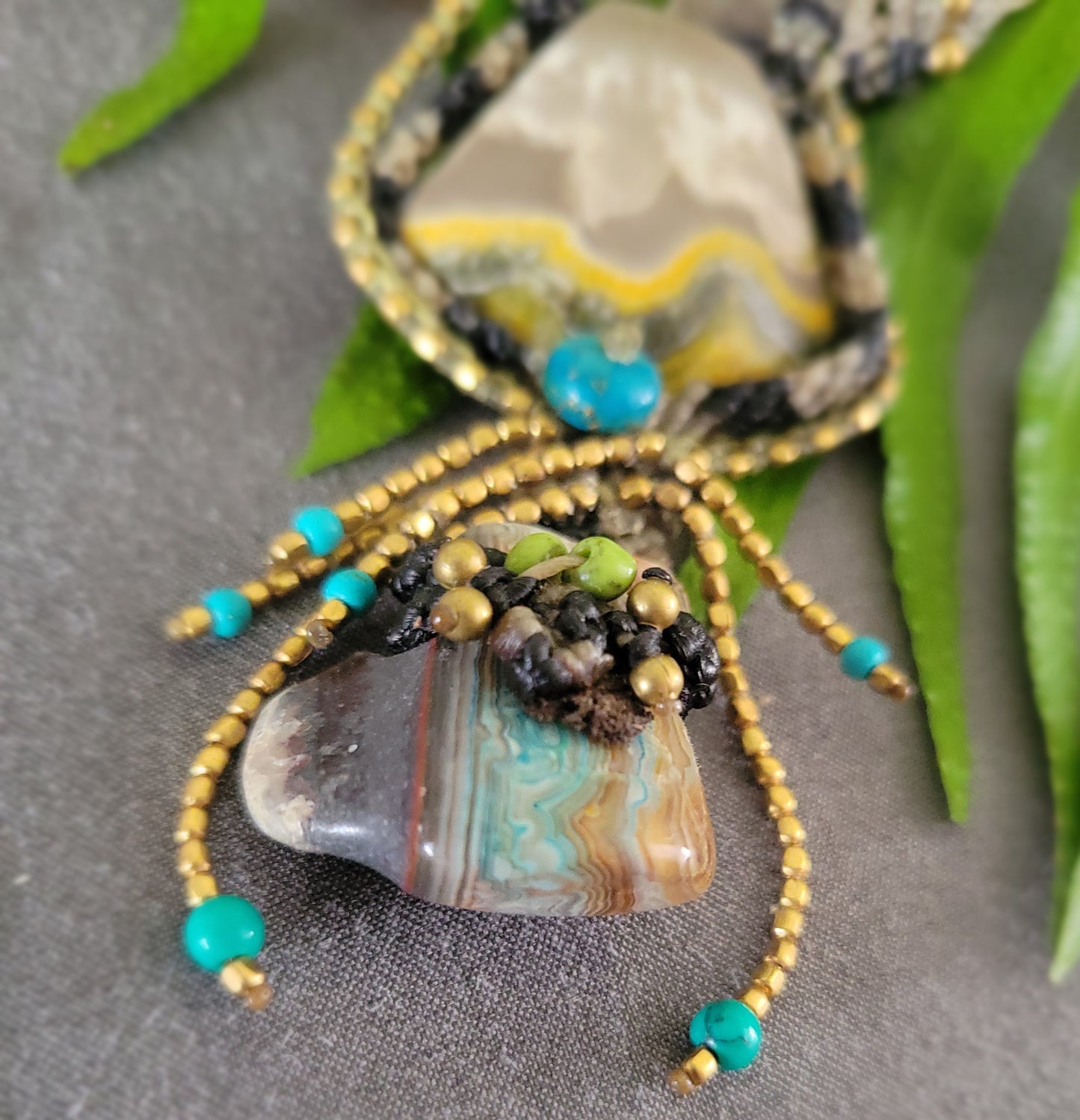Bumblebee Jasper Necklace – Desert Hive Spirit Choker