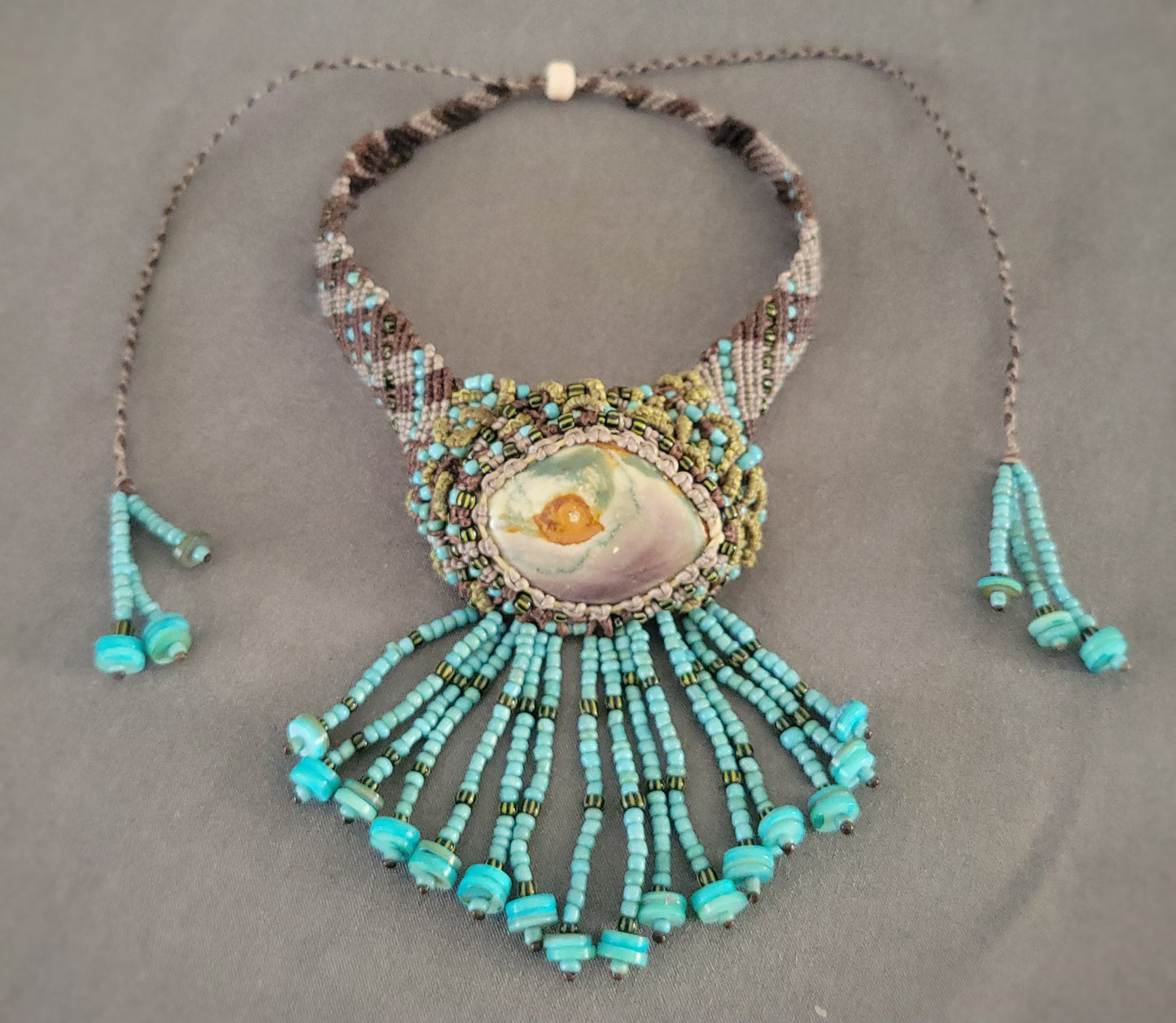 The Eye of Jupiter Polychrome Jasper Choker