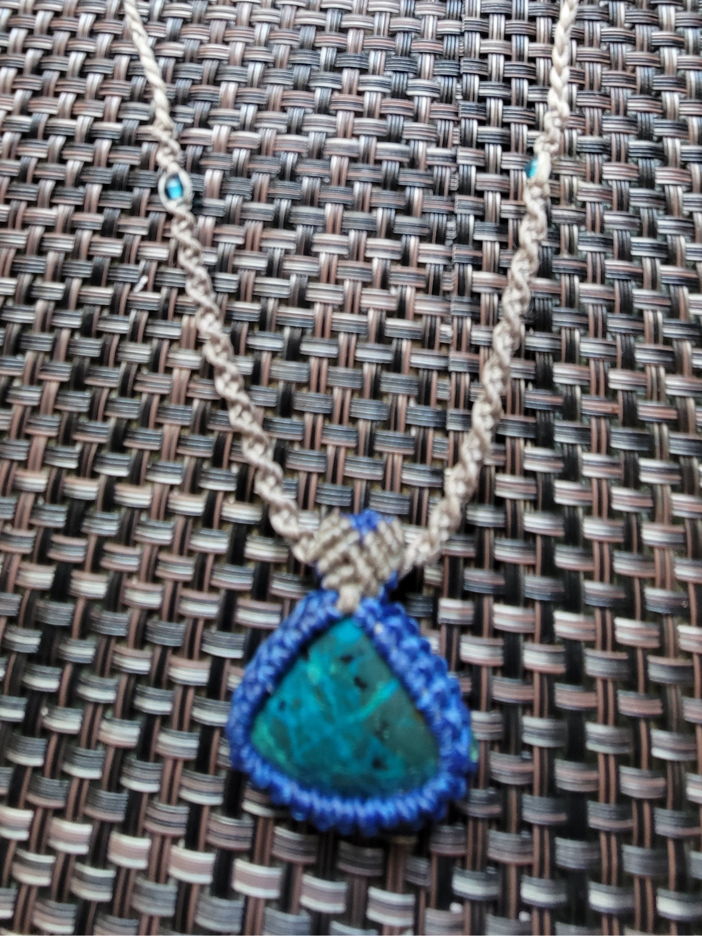 Chrysocolla pendant