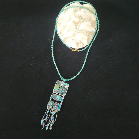 Boho Necklace with Eclectic Pendant