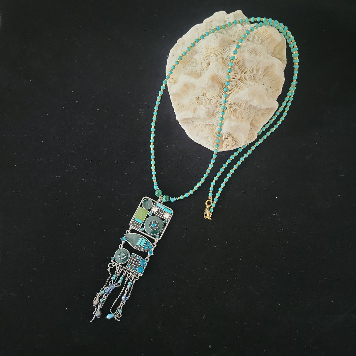 Boho Necklace with Eclectic Pendant