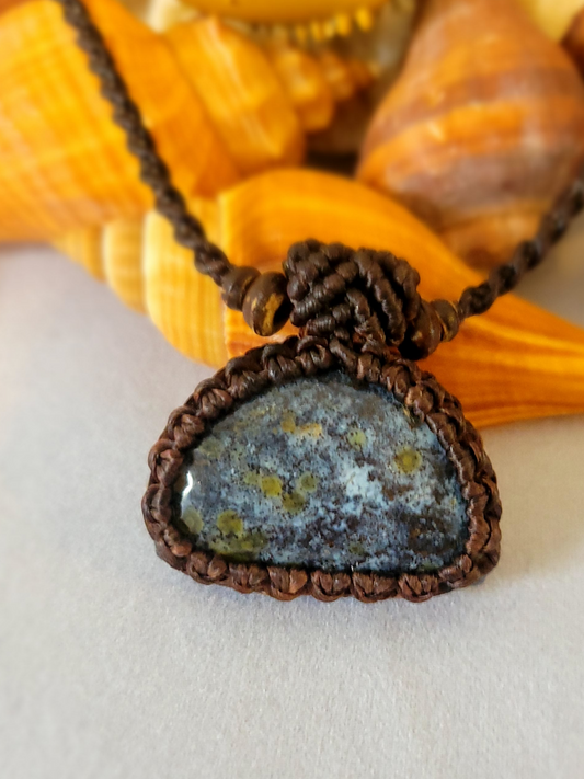 Moss Agate Pendant Necklace