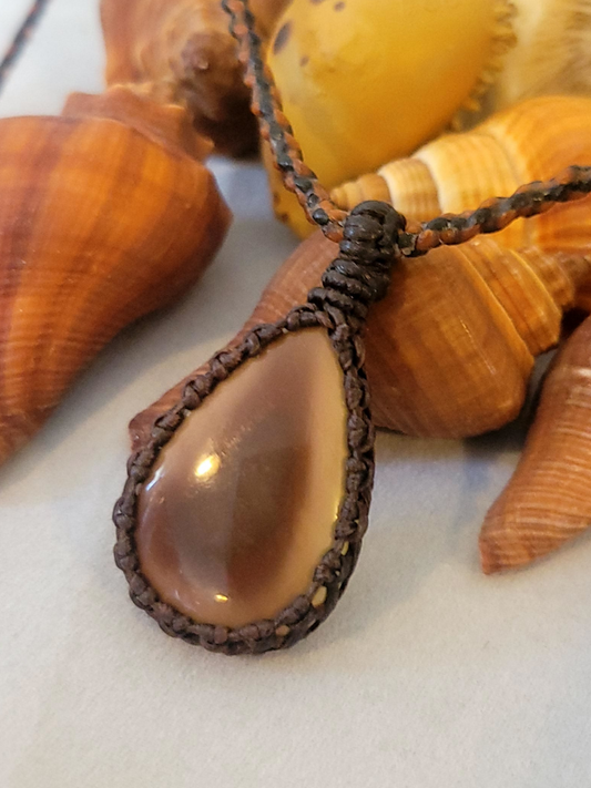 River Jasper Stone Pendant Necklace