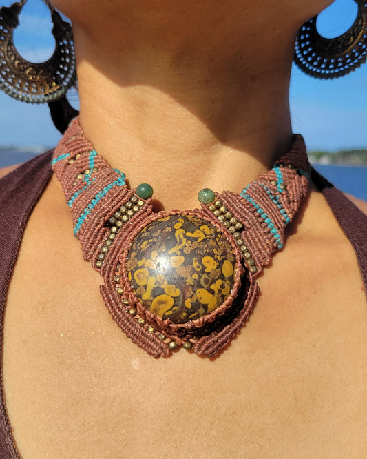  Ajooba Azubalite Jasper Choker 