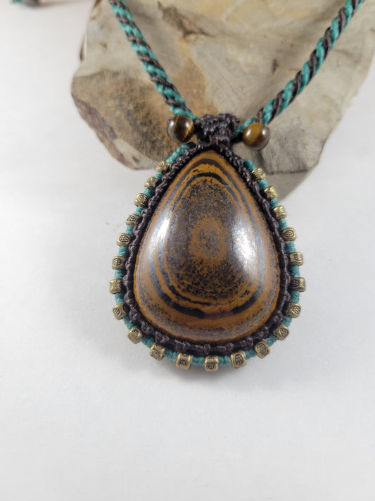 Tiger Eye Pendant Necklace
