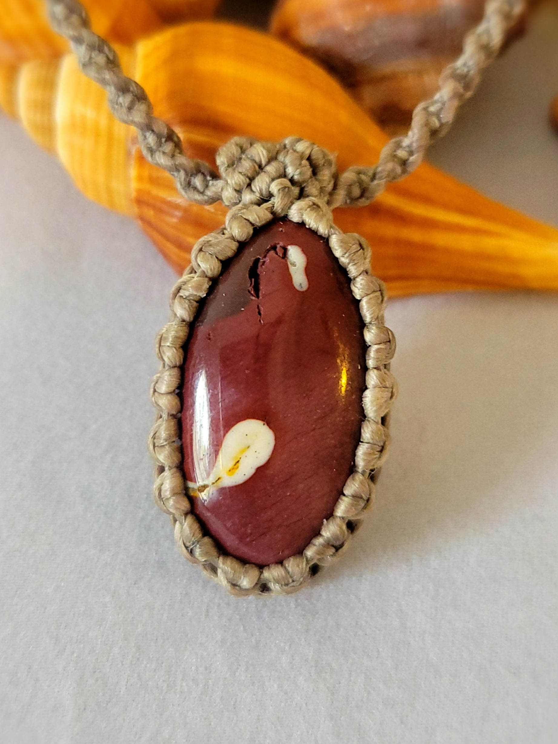 River Jasper Stone Pendatn