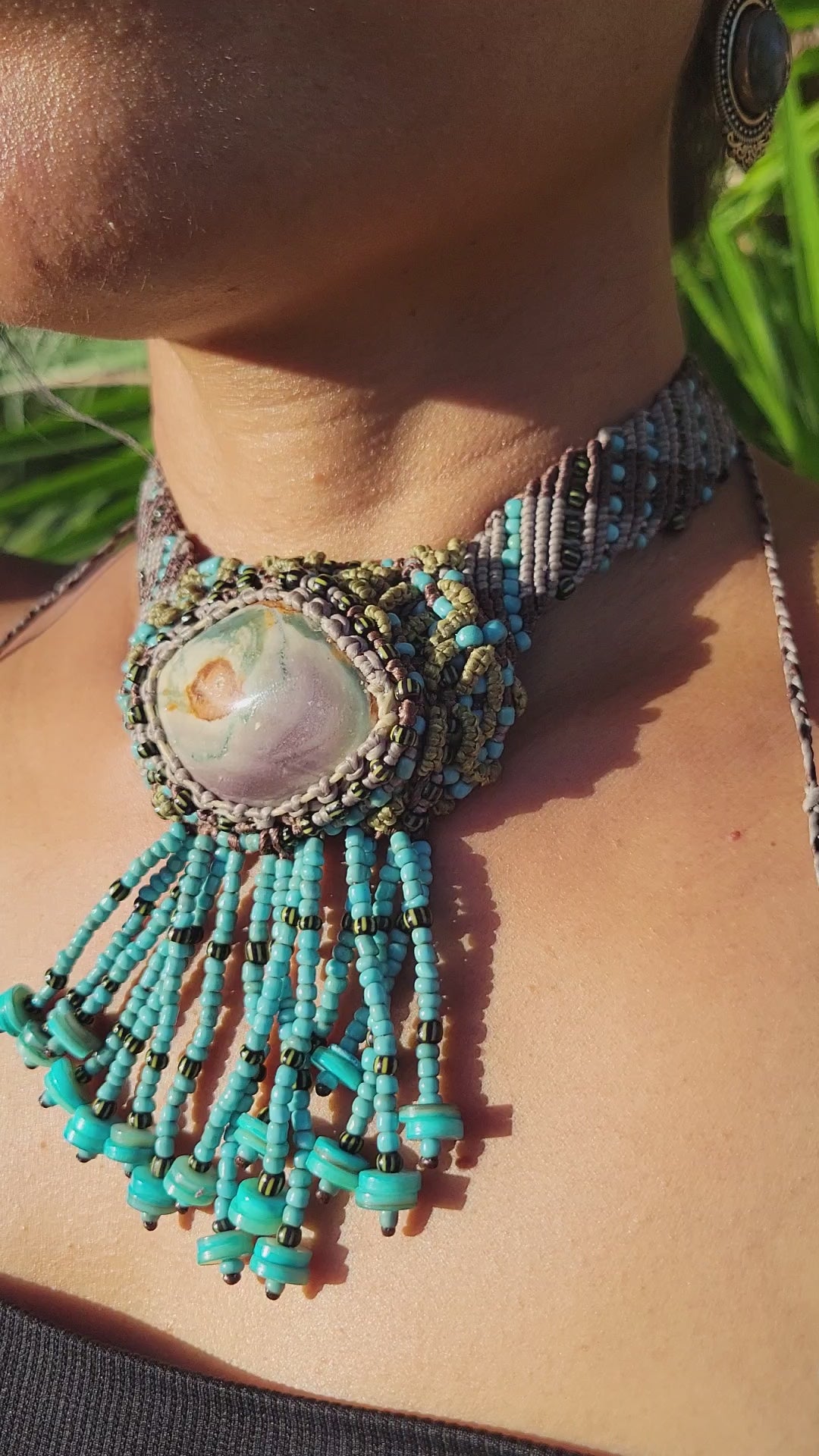 The Eye of Jupiter Polychrome Jasper Choker
