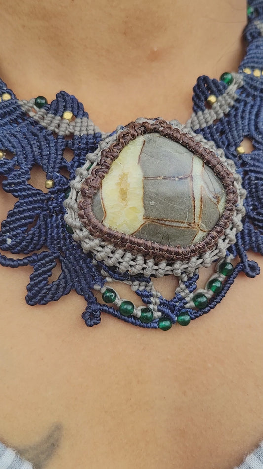Dragon Stone – Ocean Jasper Choker of Feminine Strength