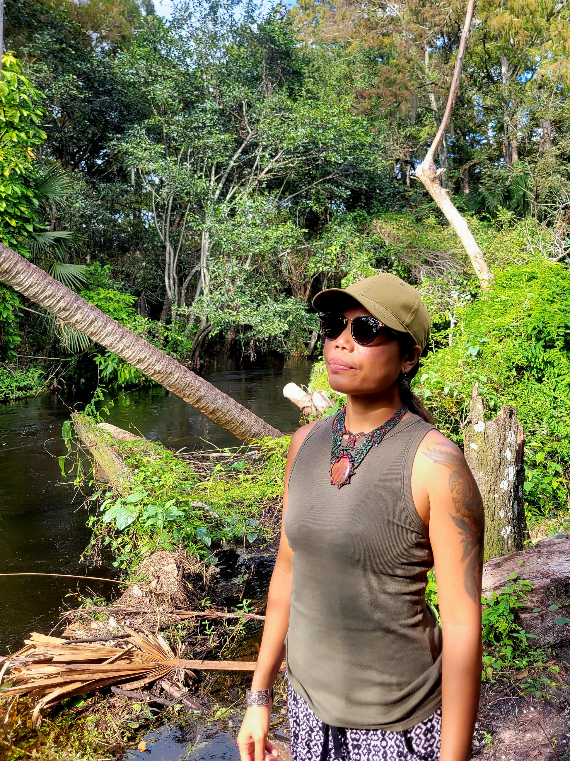 Cherry Creek Jasper stone wrapped in brown macramé
