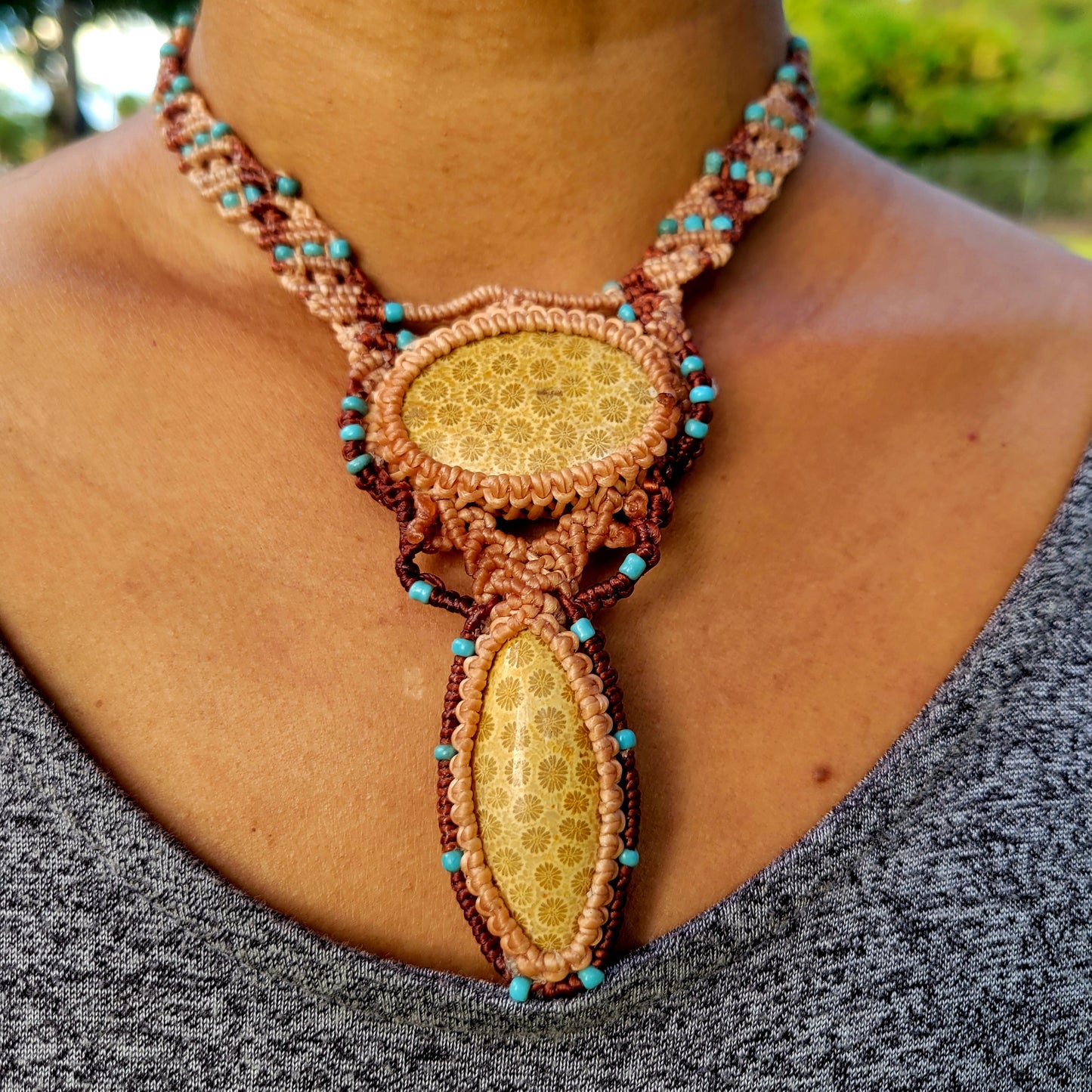 Fossil Coral Necklace - Sea-Inspired Jewelry