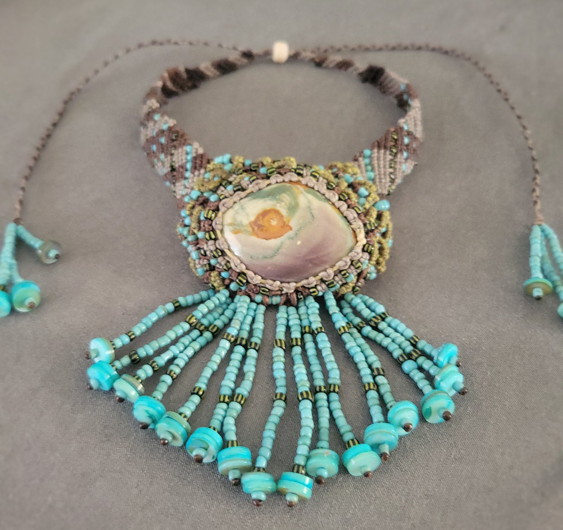 The Eye of Jupiter Polychrome Jasper Choker
