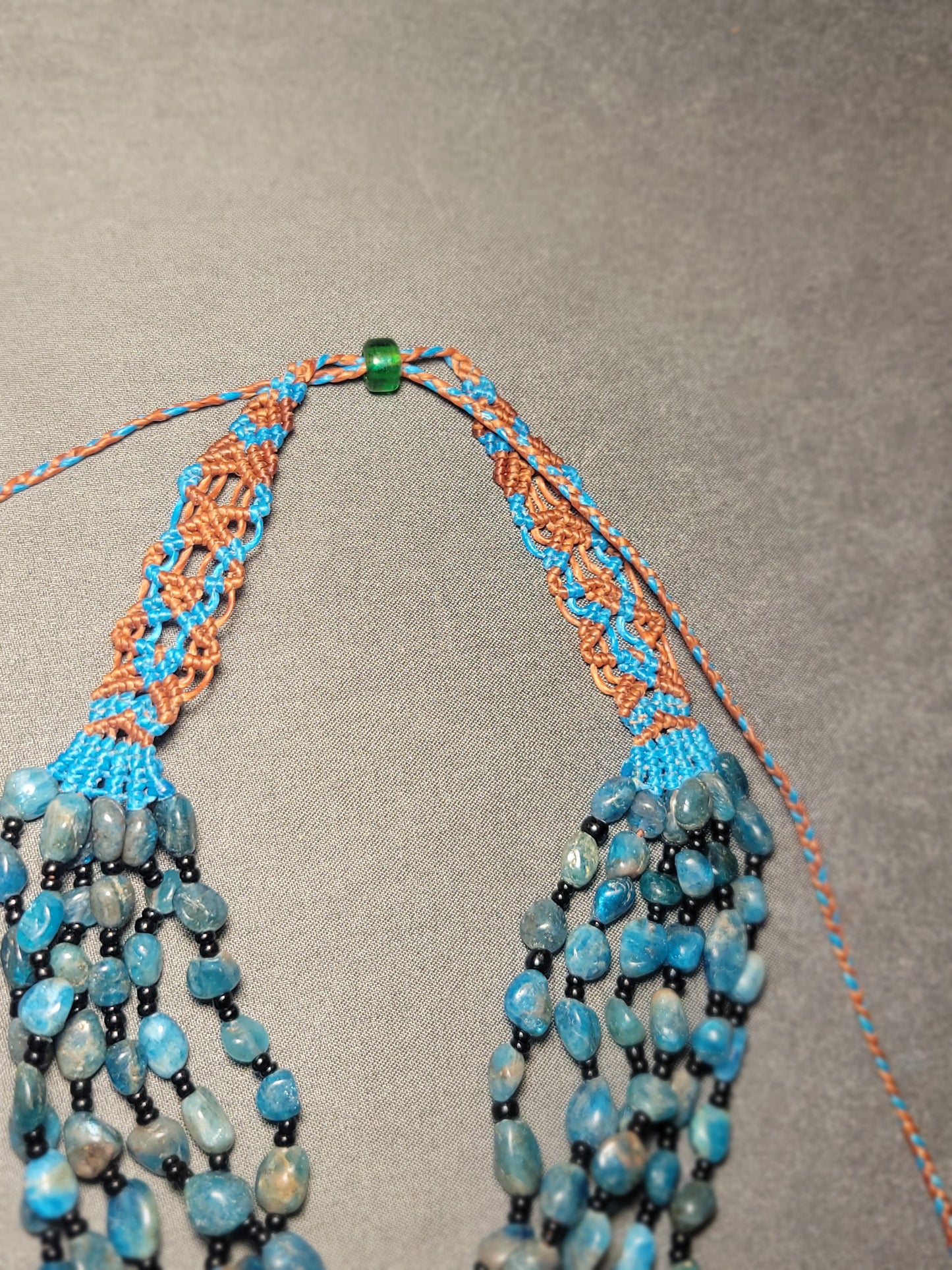 Ocean Heart Nautilus Necklace – Limited-Edition Shell Pendant with Jasper & Apatite Beaded Strands