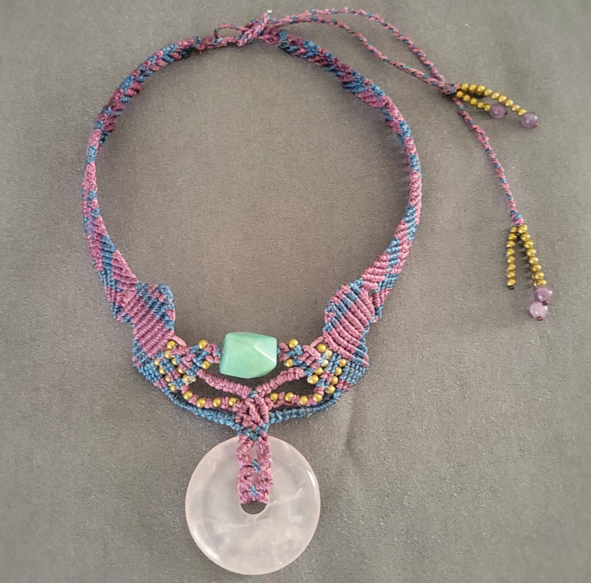 Rose Quartz Jewelry crystal necklace
