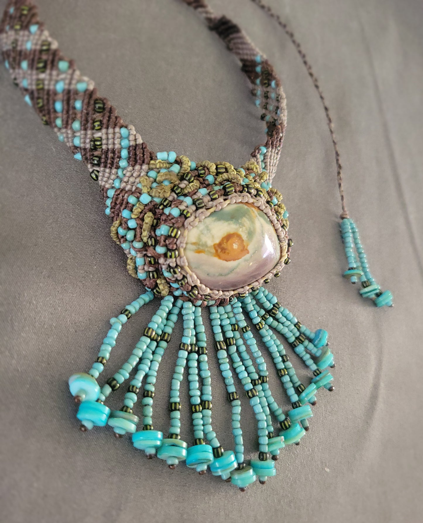 The Eye of Jupiter Polychrome Jasper Choker