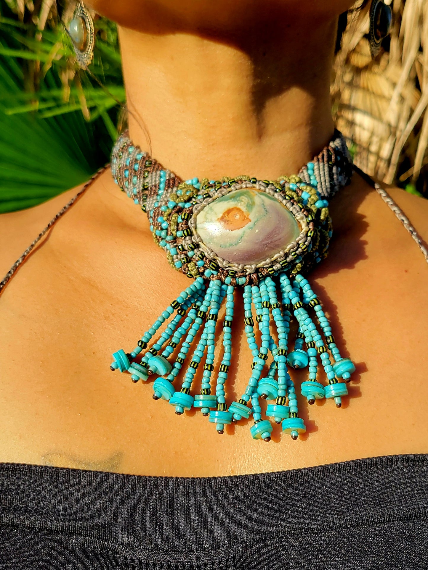 The Eye of Jupiter Polychrome Jasper Choker