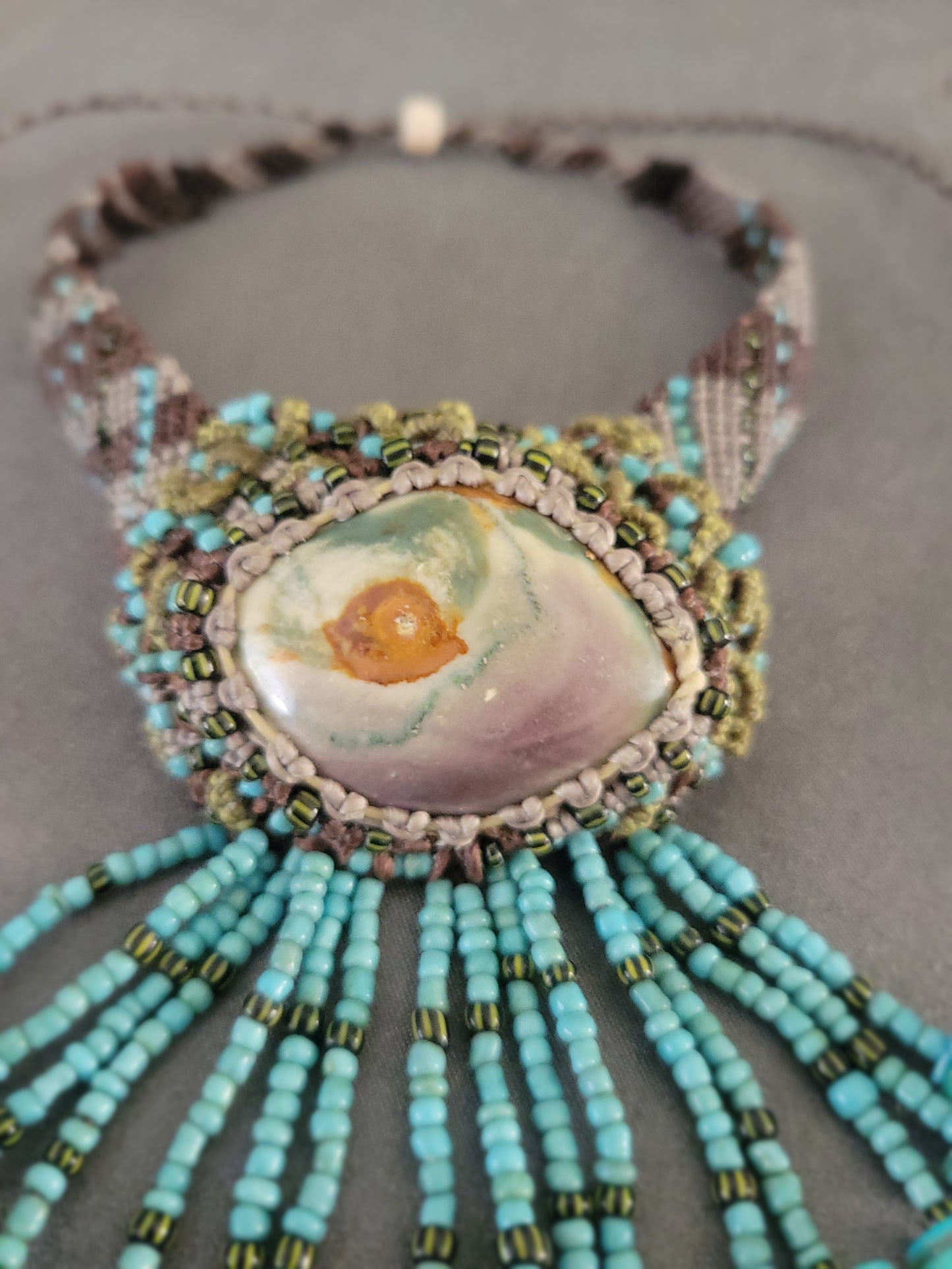 The Eye of Jupiter Polychrome Jasper Choker