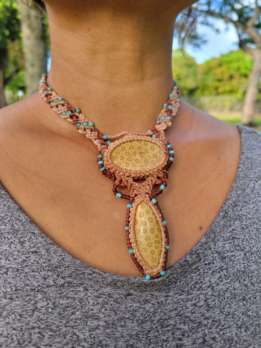 Fossil Coral Necklace - Sea-Inspired Jewelry