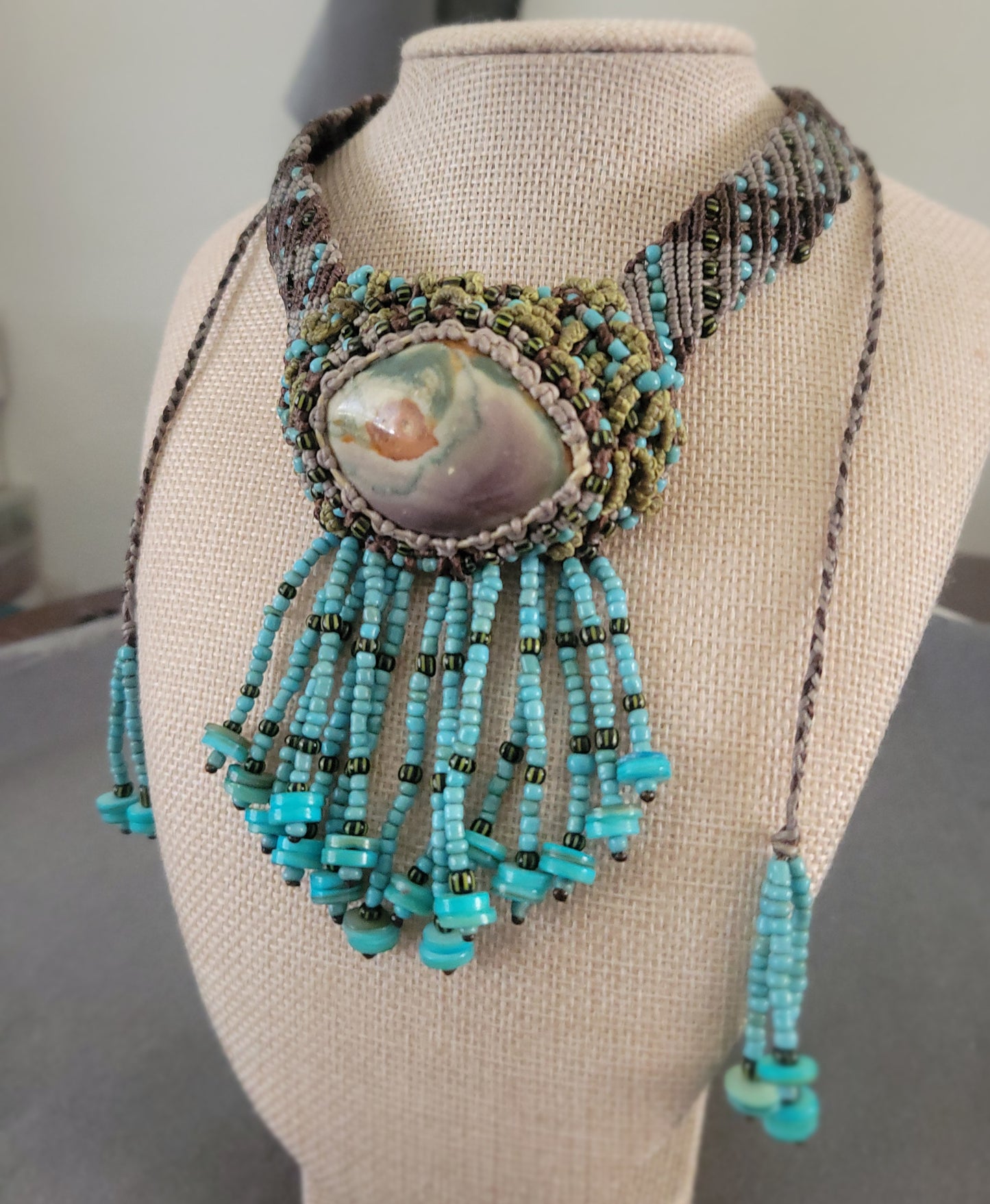 The Eye of Jupiter Polychrome Jasper Choker