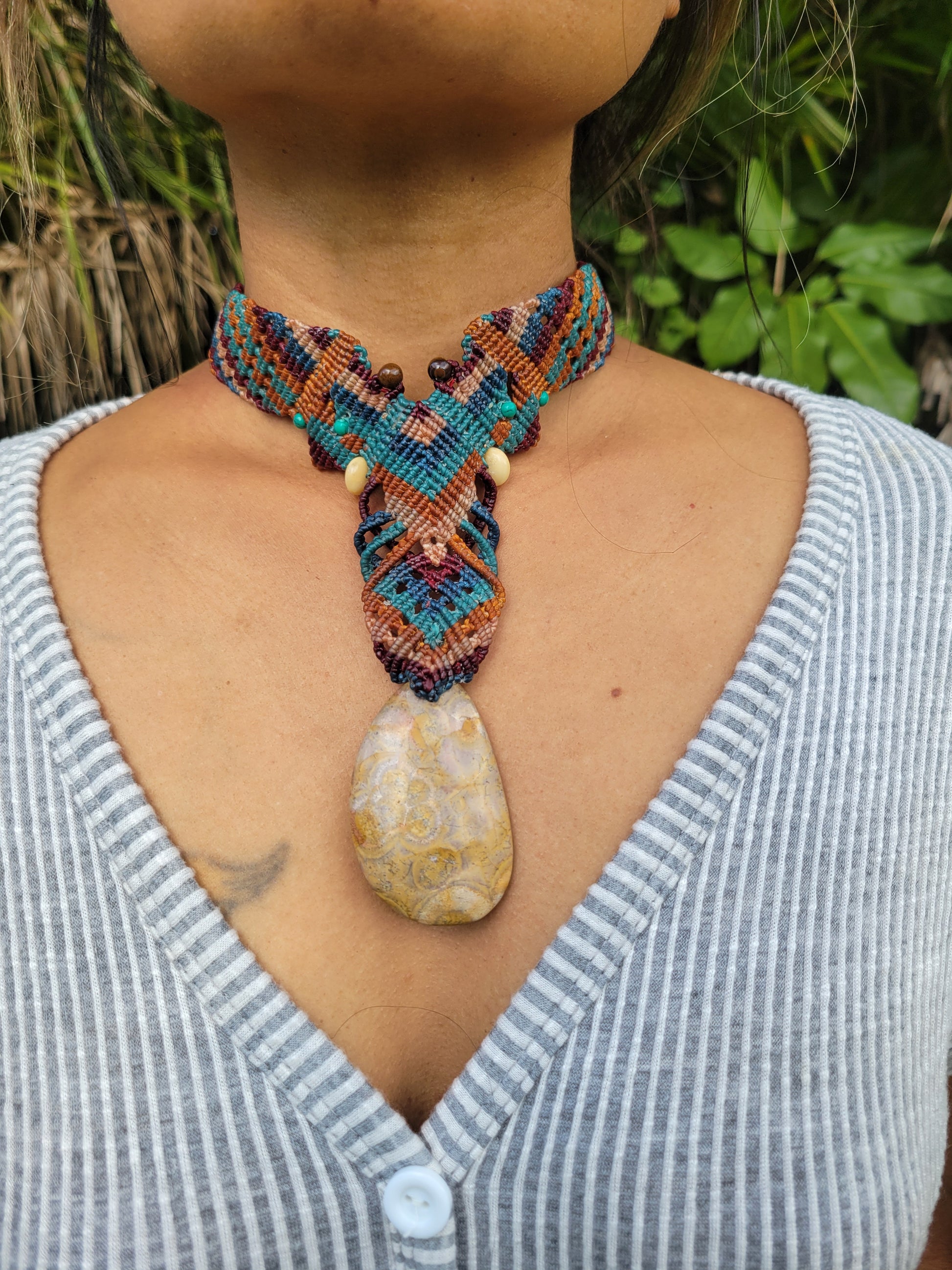 Nature inspired jewelry blending ocean and tribal elements