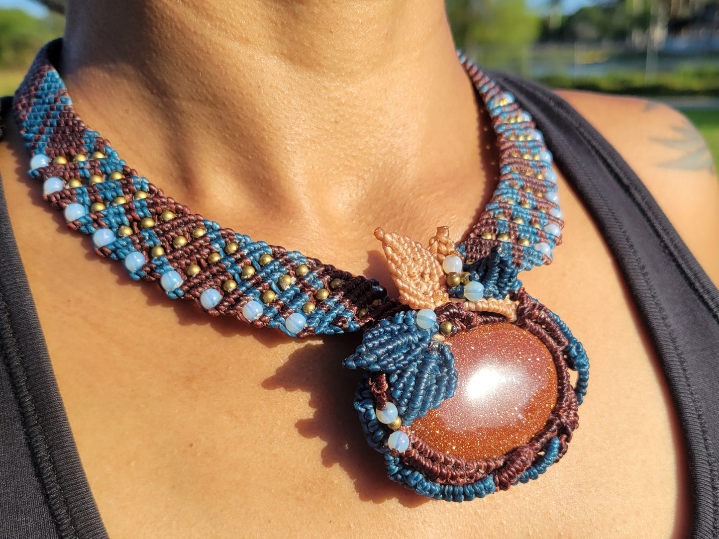 Golden Sandstone Necklace