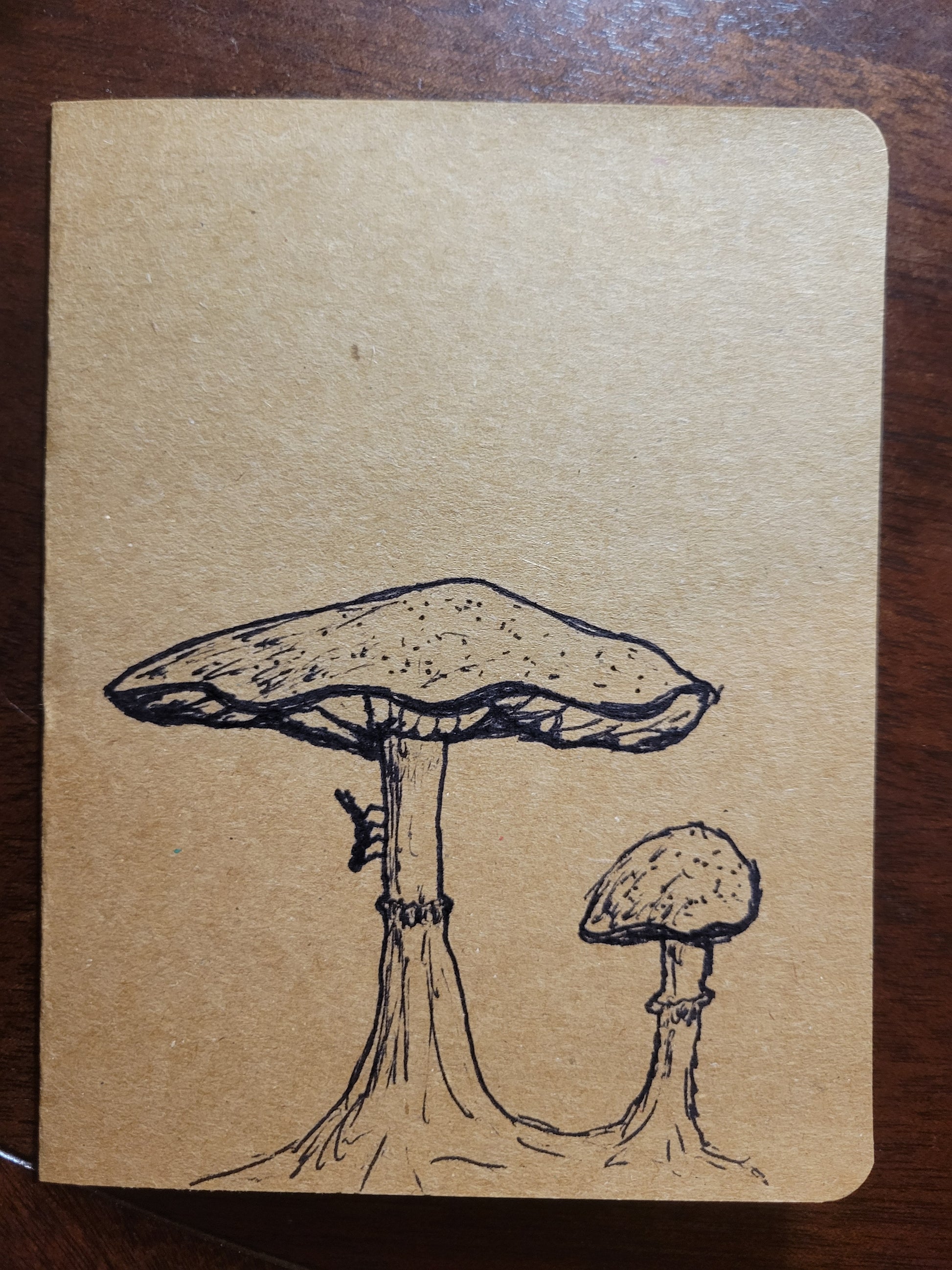 Handmade Cards featuring original artwork of whimsical mushrooms from the Fungal Ant Series.