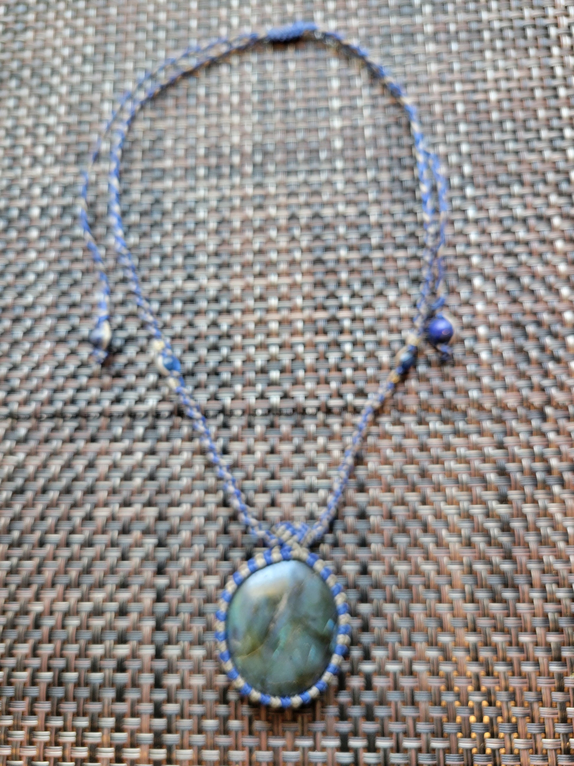 Labradorite Pendant Necklace for spiritual awakening and intuition