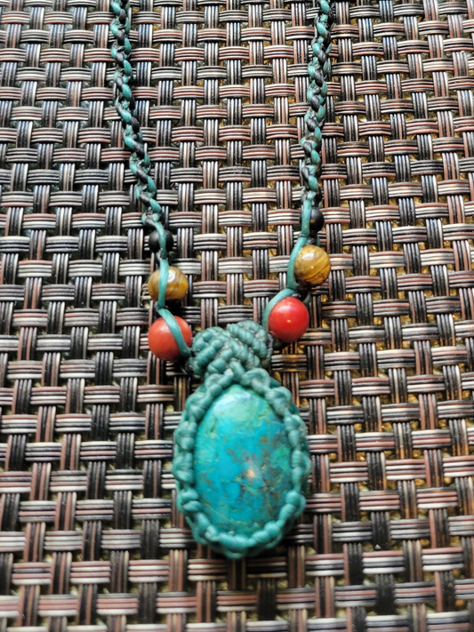 Chrysocolla Pendant Necklace