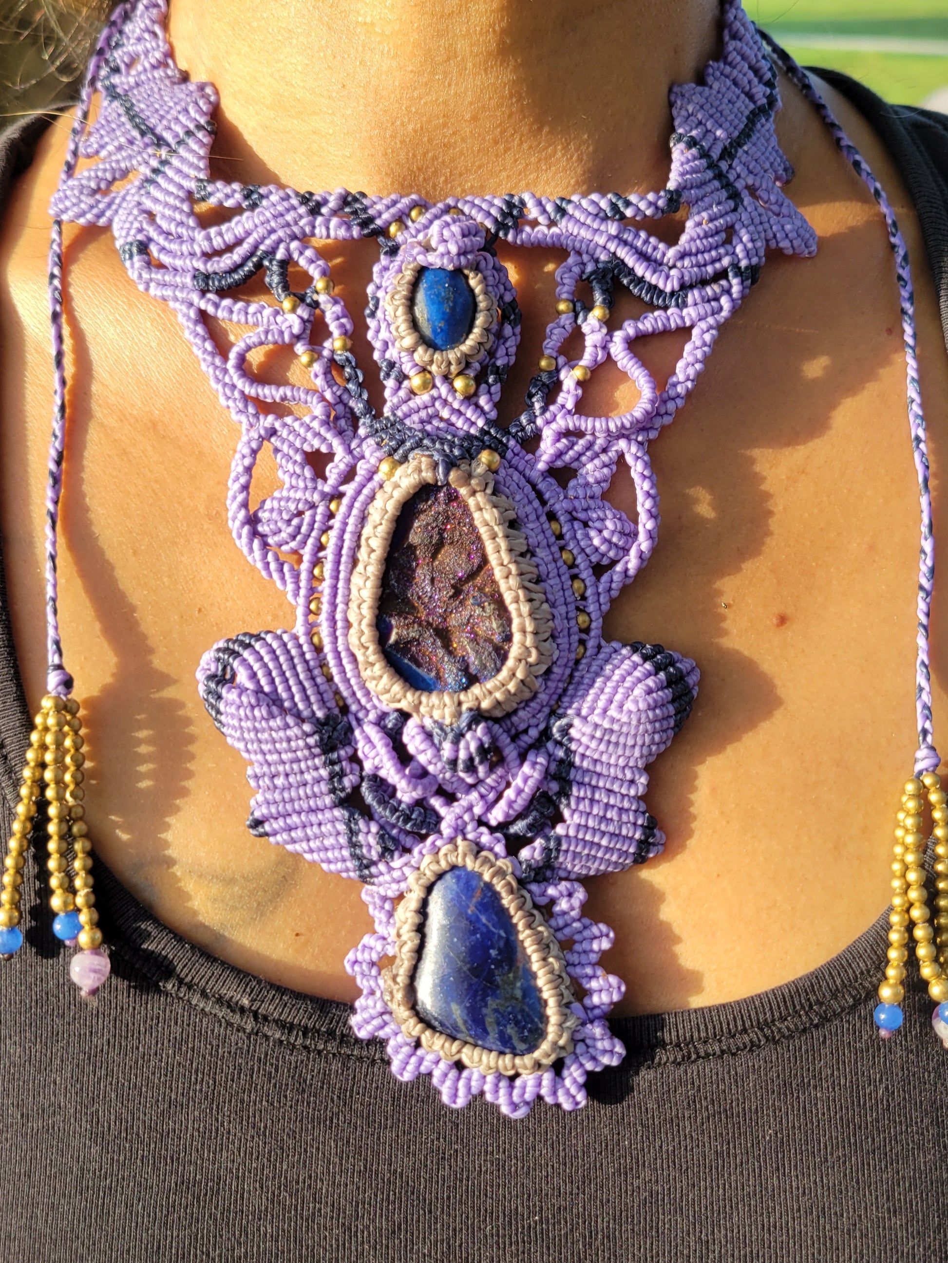 Lapis, Aura & Sodalite Choker 