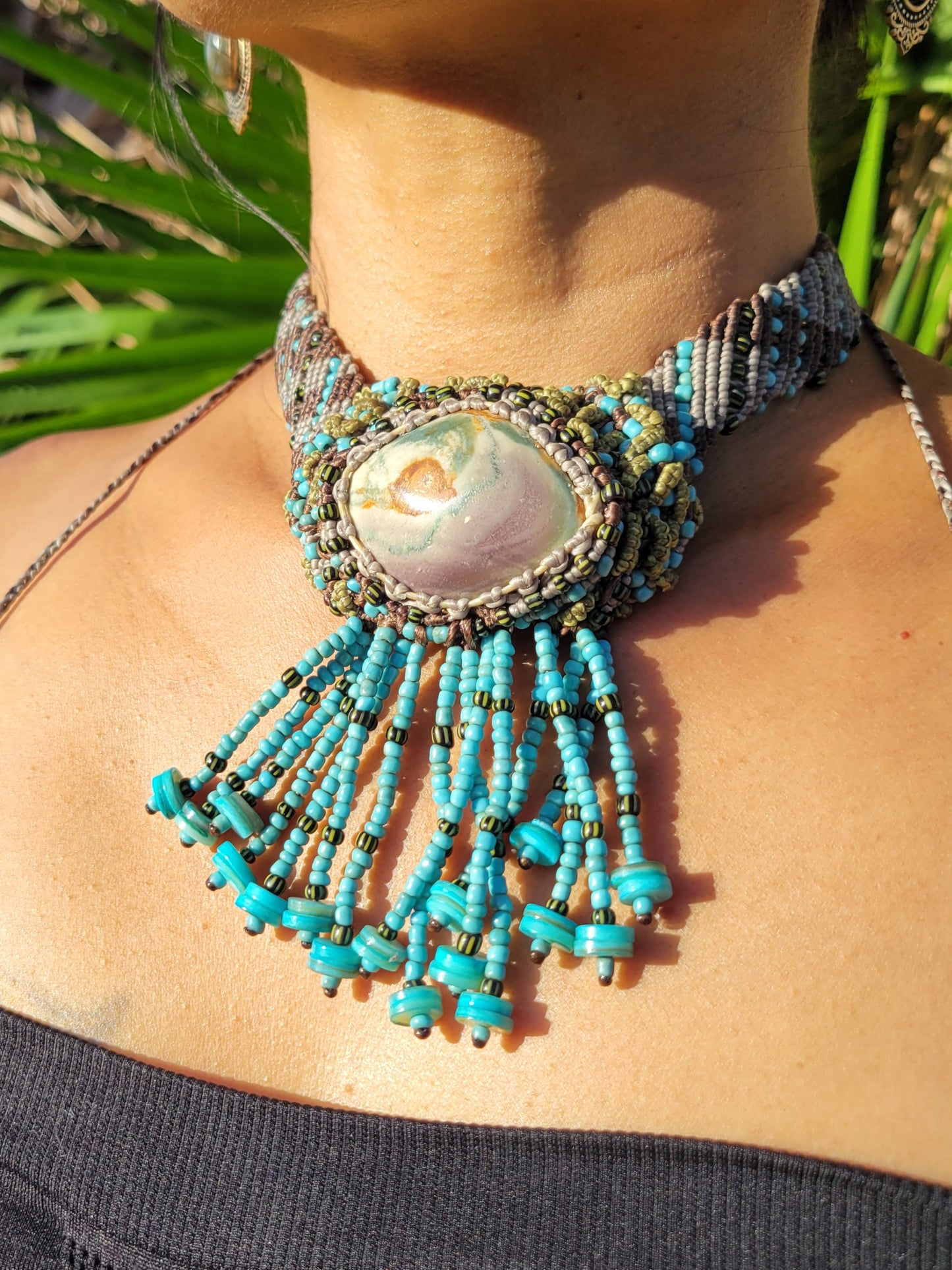 The Eye of Jupiter Polychrome Jasper Choker