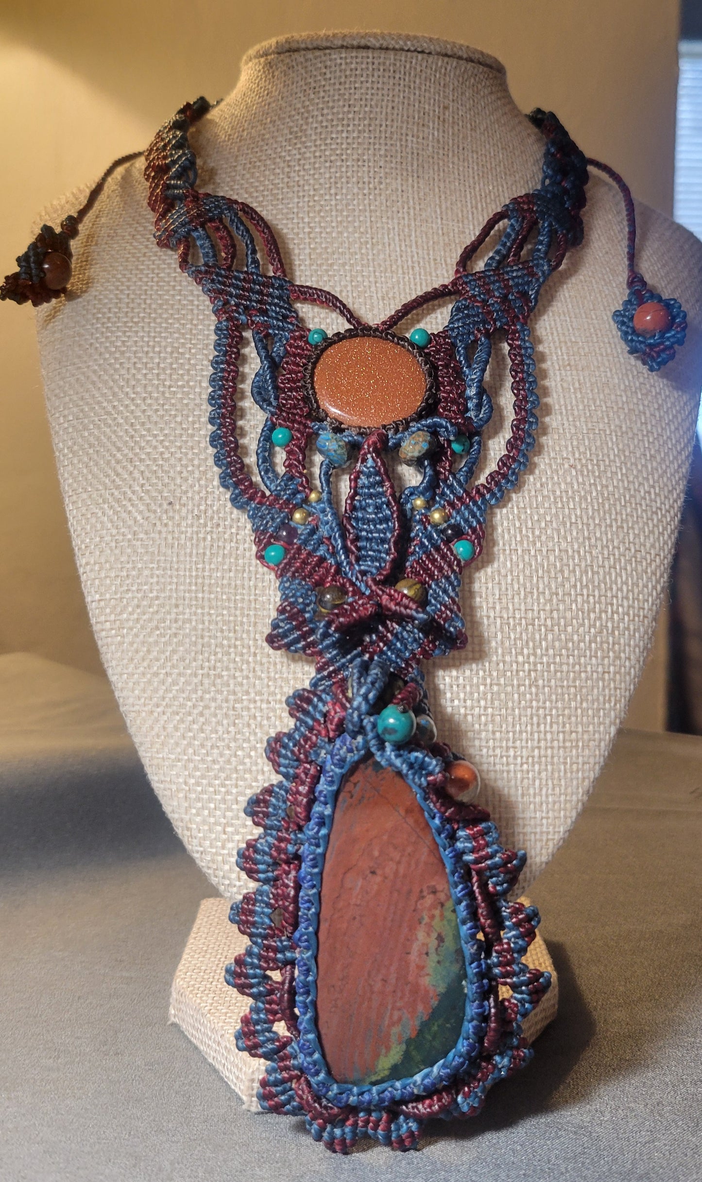 Nature inspired jewelry featuring bloodstone and sandstone