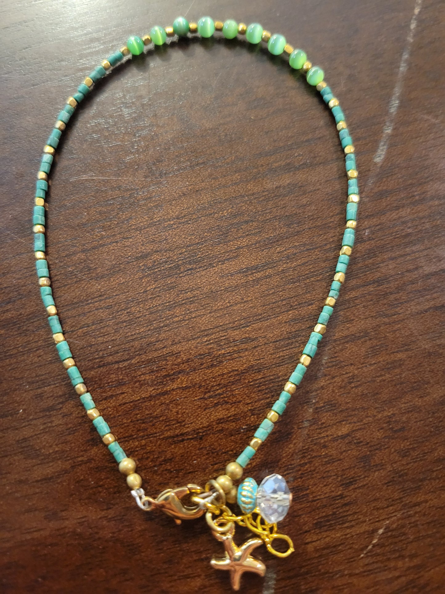 Boho Anklets – Beaded Ocean Charm Anklets with Shells