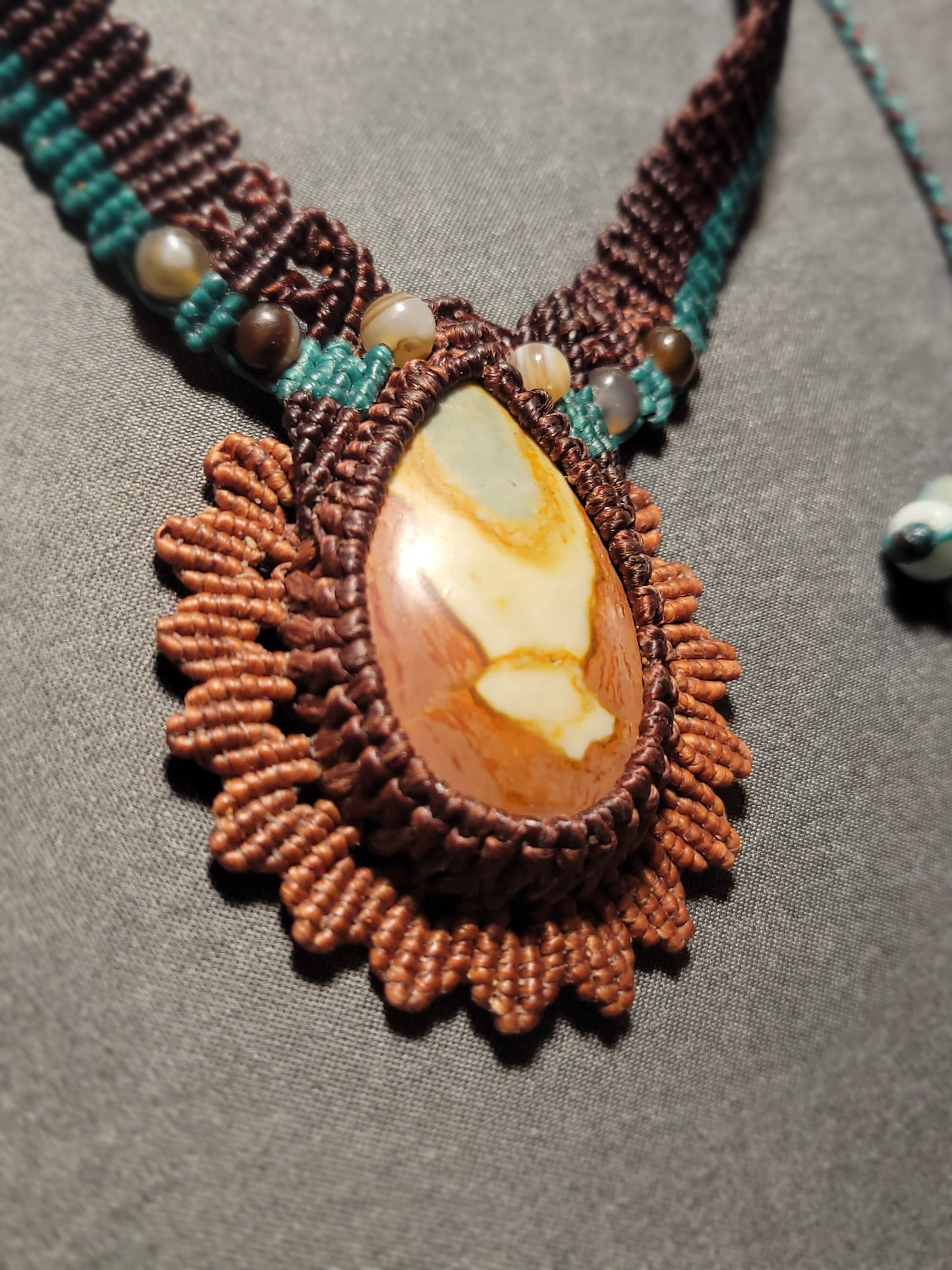 Picture jasper pendant 