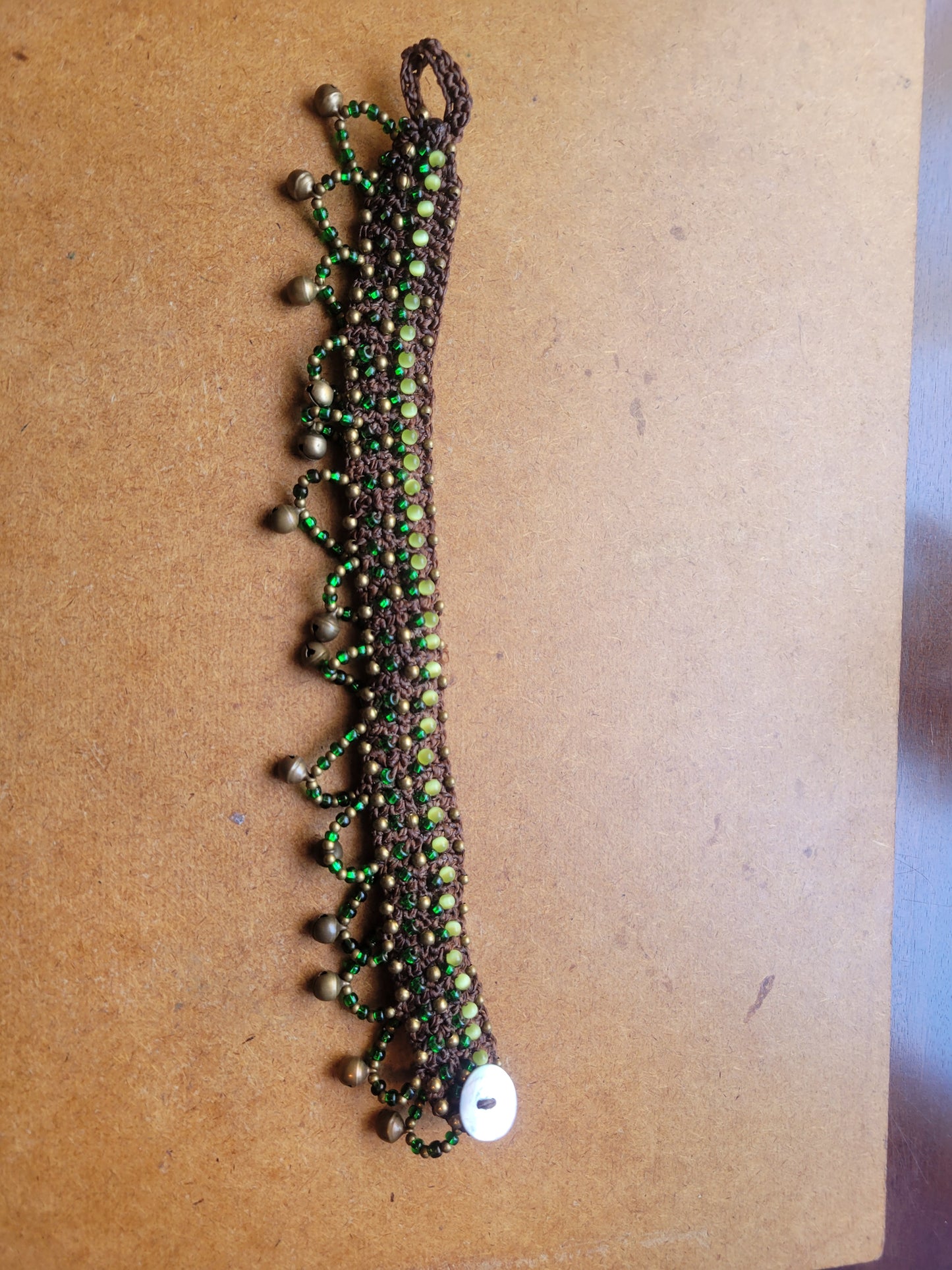 Tropical Macramé Cowrie Shell Anklets – with Stones, Charms & Bead